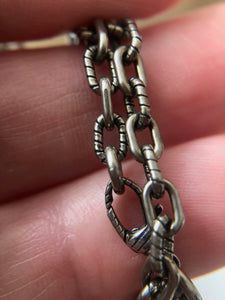 Gucci Garden GG Malachite Necklace in Silver