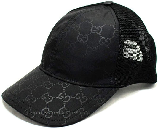 Gucci GG Guccissima Nylon Baseball Cap in Black