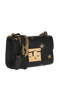 Gucci Padlock Bee Star Handbag with Chain