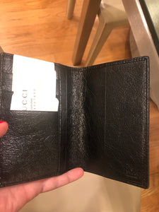Gucci GG Morpheus Passport Holder in Black