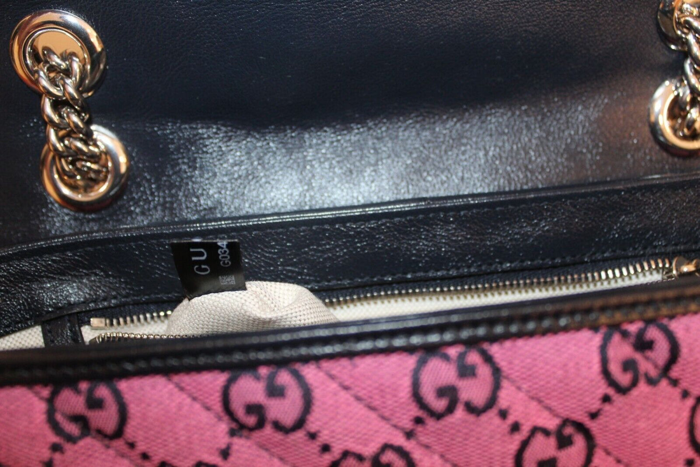 Gucci GG Marmont Shoulder Bag in Pink with Real Authentication Certificate