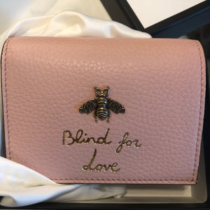 Gucci Cellarius Blind for Love Mini Wallet in Pink