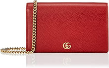 Load image into Gallery viewer, Gucci Crossbody Oversized Wallet Bag with Removable Chain and Mirror in Red