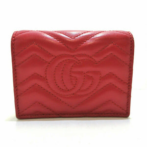 Gucci Chevron Marmont Wallet in Red