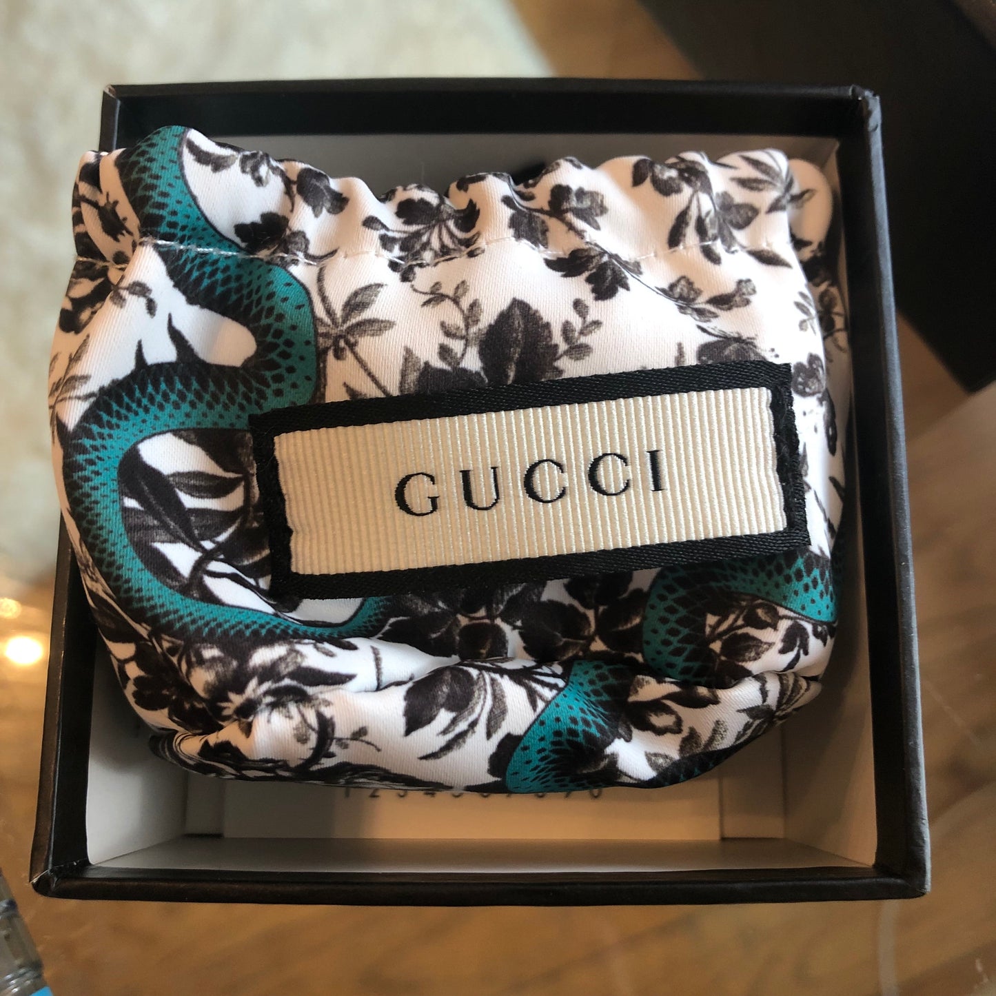 Gucci Crystal Double G Ring in Silver