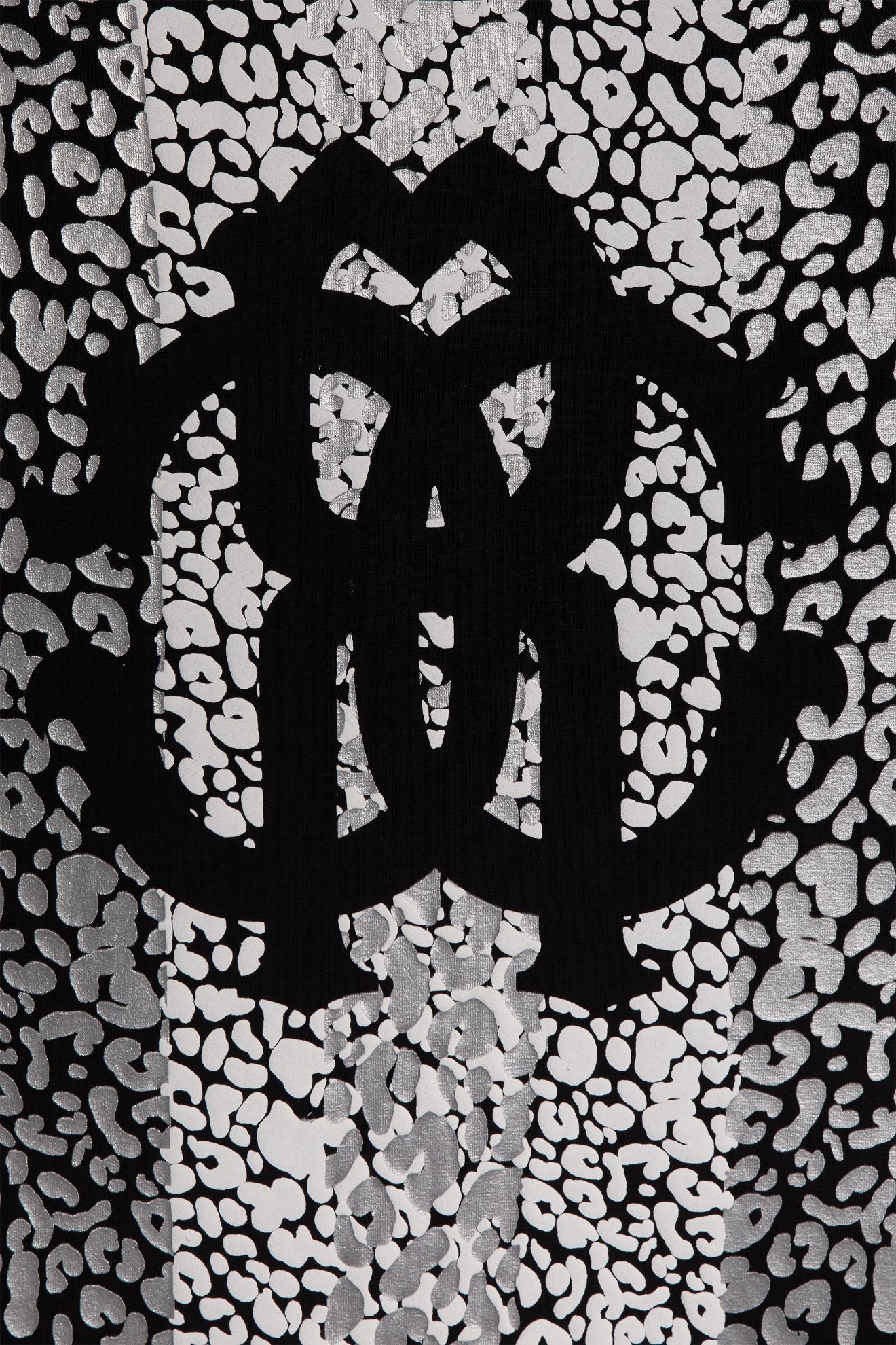 Roberto Cavalli Boys Metallic Leopard Print Logo T-shirt