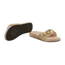 Load image into Gallery viewer, Gucci GG Lifford Wooden Slide Sandals in Beige