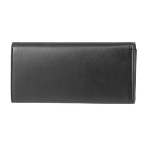 Salvatore Ferragamo Vara Bow Portafolio Continental Flap Wallet in Black