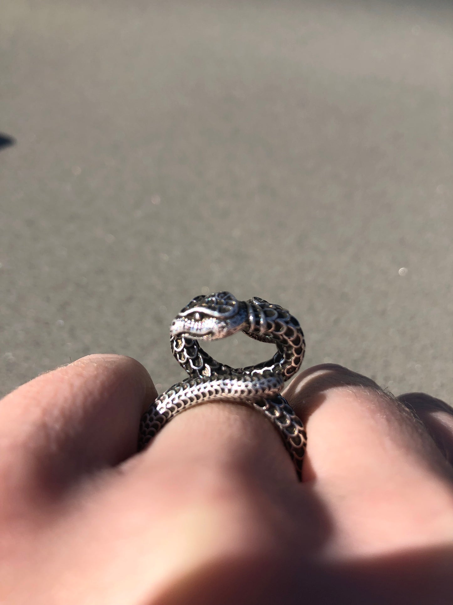 Gucci Garden Snake Sterling Silver Ring