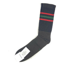 Load image into Gallery viewer, Gucci Black Cotton Socks with Green and Red Web