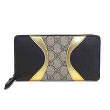 Load image into Gallery viewer, Gucci GG Supreme Tri Print Wallet in Gold and Black