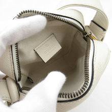 Load image into Gallery viewer, Gucci Logo Print Leather Crossbody Bag in White
