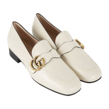 Load image into Gallery viewer, Gucci GG Leather Loafers in Mystic White