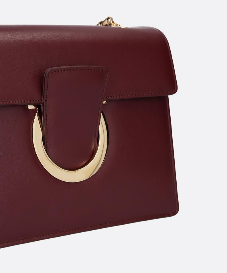 Salvatore Ferragamo Thalia Crossbody Bag in Wine