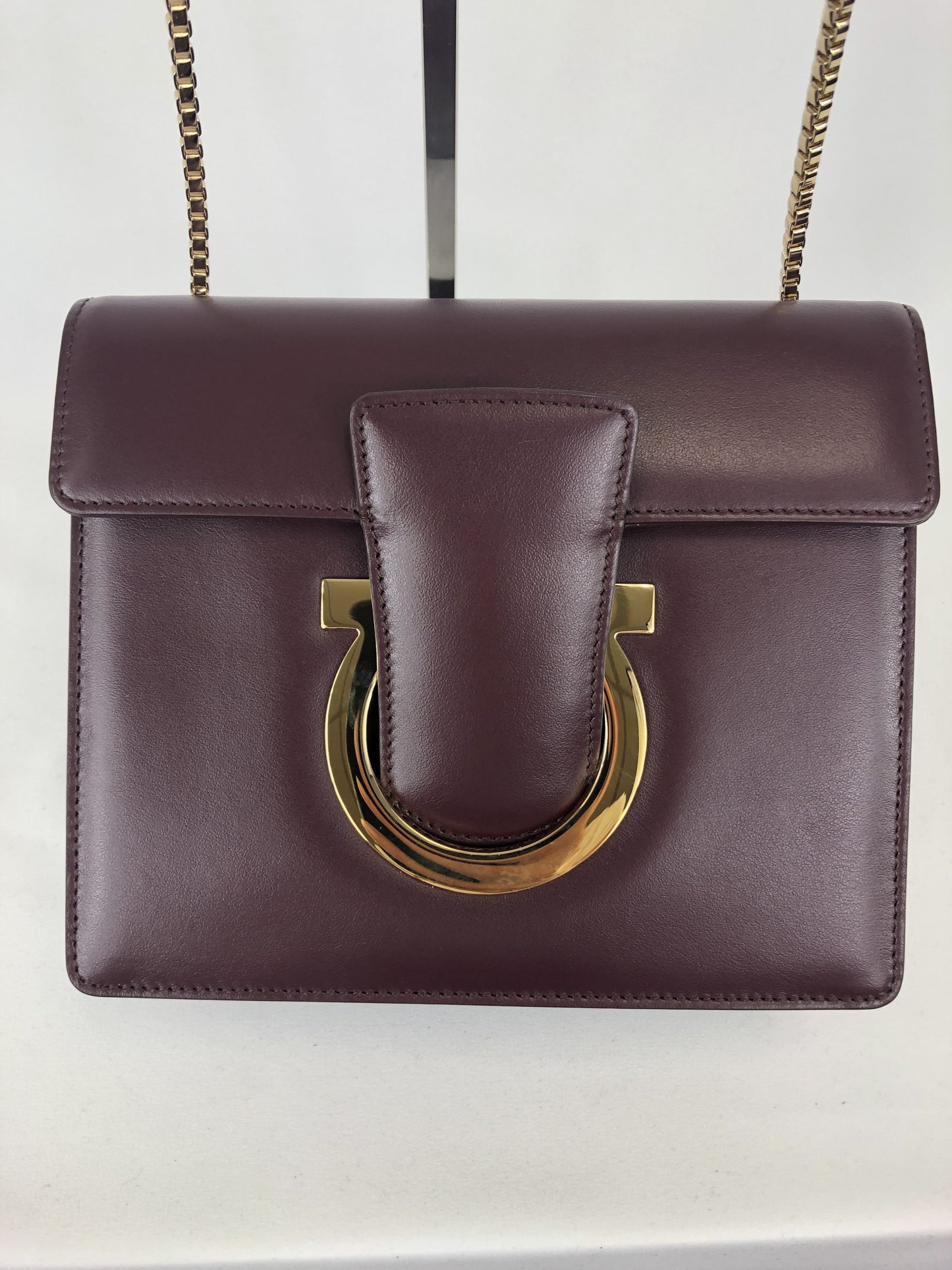 Salvatore Ferragamo Thalia Crossbody Bag in Wine
